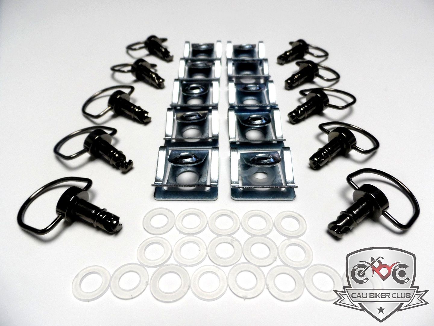 Fairing Quick Release Fasteners DRING ¼ TURN w/ Clip Fiberglass Rivet